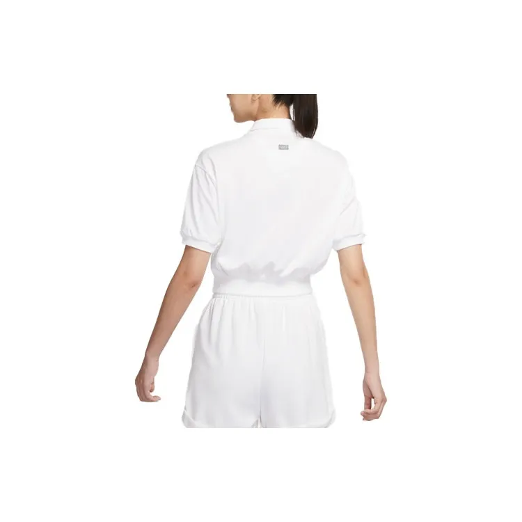 Nike Drop Shoulder Sleeve T Shirt Women's White-1