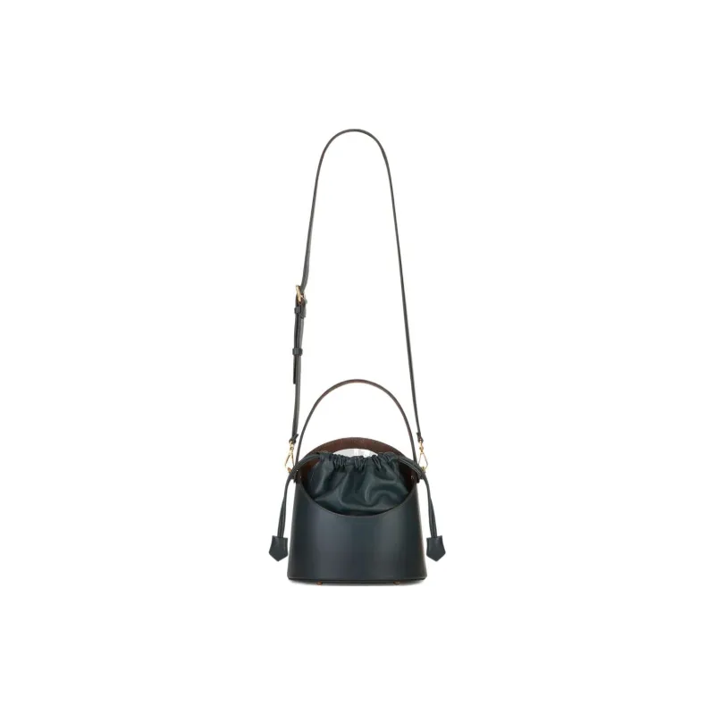 ETRO Calfskin Bucket Bags Shoulder Bag Crossbody Bag Handbag Regular Women's Dark Green-4