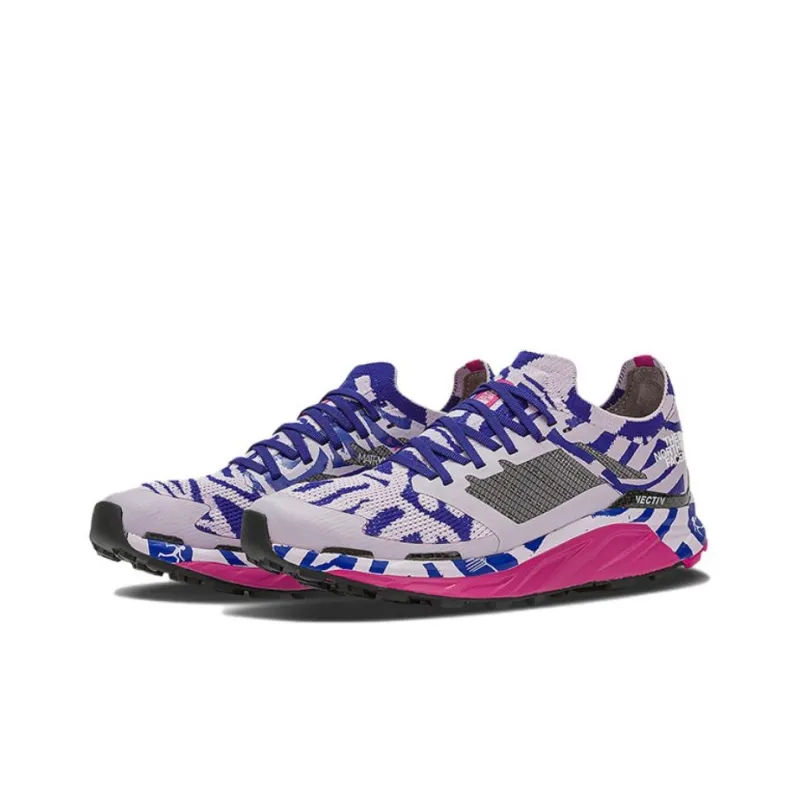 THE NORTH FACE Vectiv Wear resistant And Lightweight Low Top Running Shoes Women's Purple-1