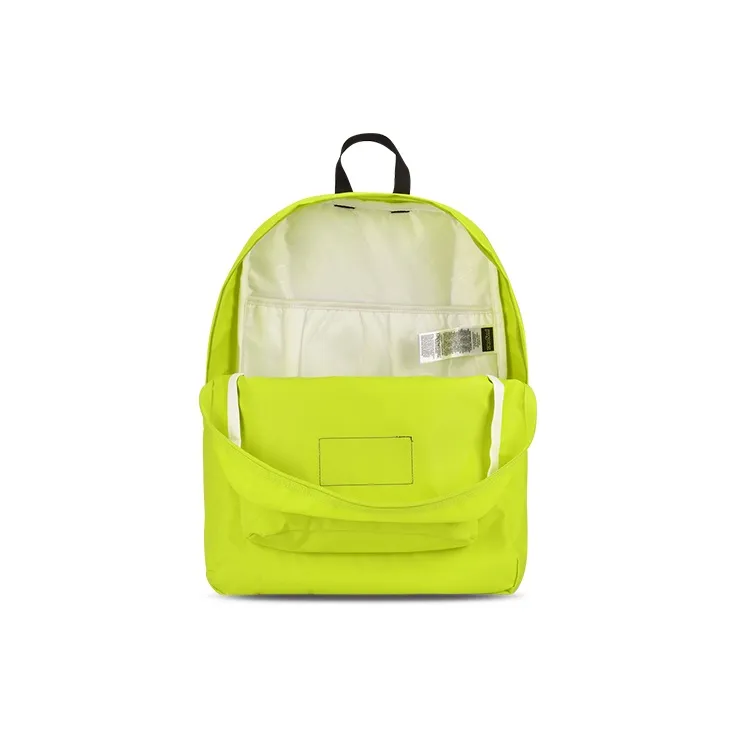 JanSport Polyester With Textile Backpack Medium Size Unisex Neon Green-4