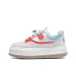 Beige Red Blue
