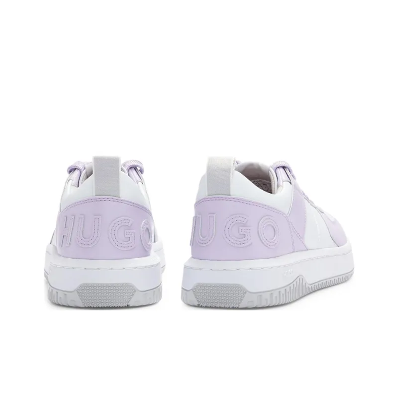 HUGO BOSS Wear-Resistant Low-Top Skateboard Shoes Women's Light Purple-3