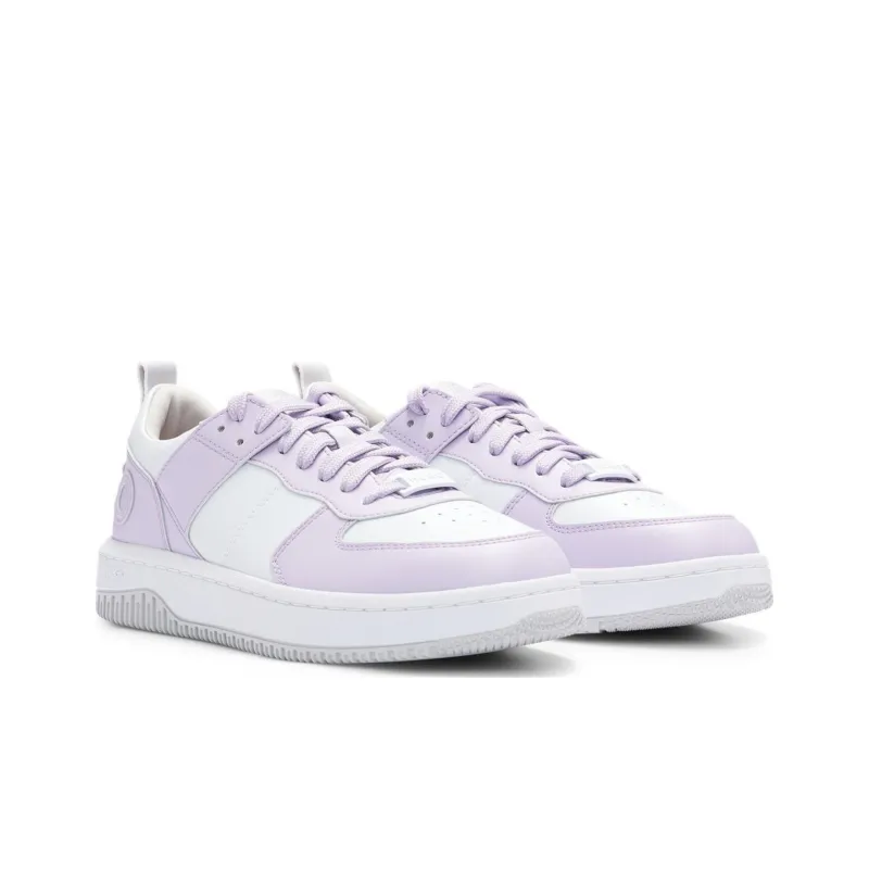 HUGO BOSS Wear-Resistant Low-Top Skateboard Shoes Women's Light Purple-2