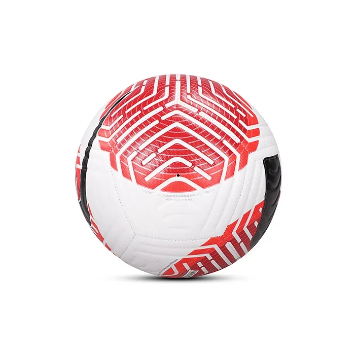 Nike Size 5 Ball Soccer Rubber Machine Stitched Soccer Ball Unisex Red White Black-3
