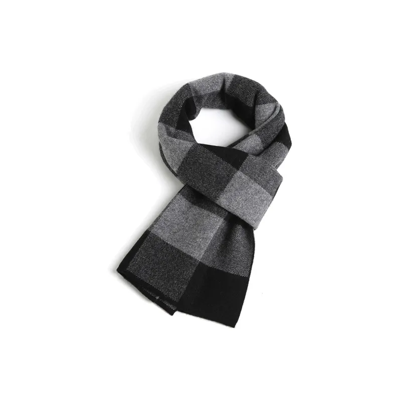 Jiu Ji Cashmere Knit Scarves Men's-1
