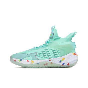 VOIT Basketball Shoes Men High Top Mint Green