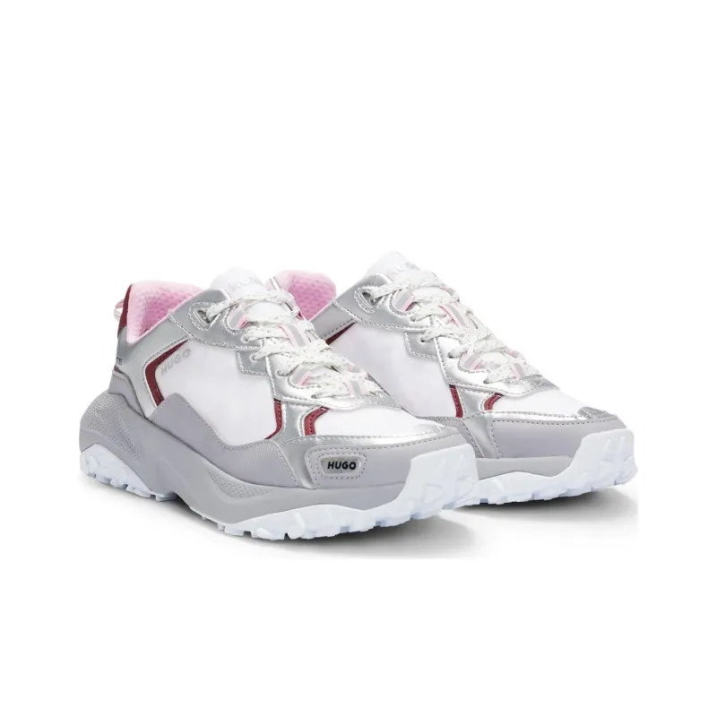 HUGO BOSS Wear-Resistant Low-Top Casual Shoes Women's Light Gray-2
