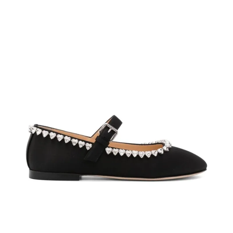 MACH & MACH Audrey Crystal-embellished Ballerina Shoes-1