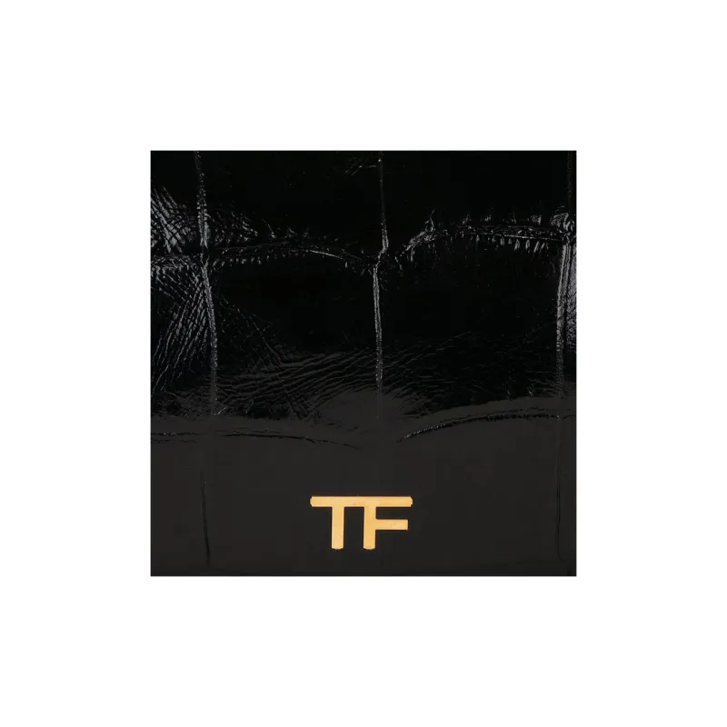 TOM FORD Embossed Chain Linked Clutch Bag-5