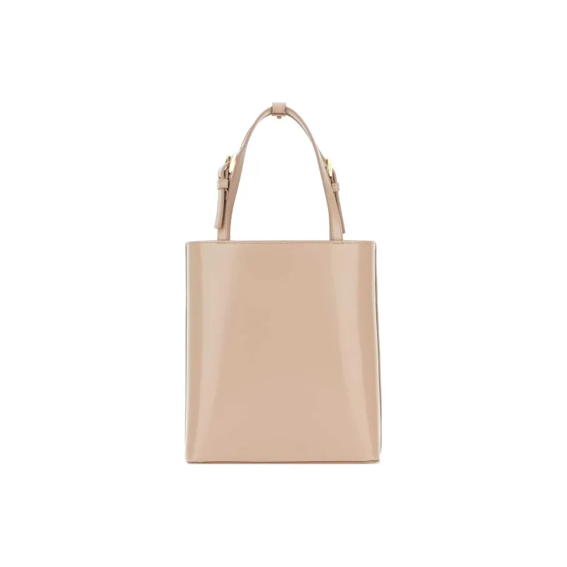 PRADA Leather Tote Bag Shopping Bag Handbag Regular Women's Light Brown-2