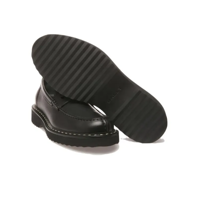 BALLY Necko Leather Penny Loafers-3