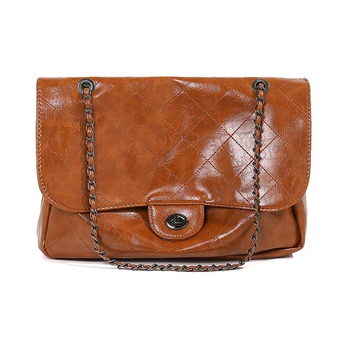 HAWA PU Tote Shoulder Bag Hobo Bag Women's Black/Brown/Ecru-9