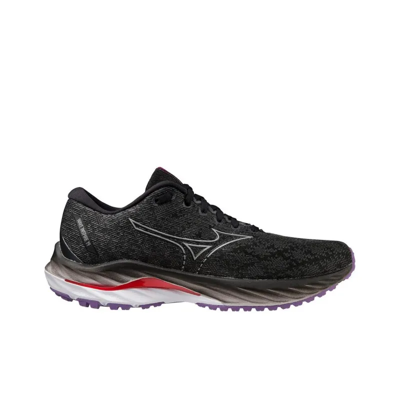 Mizuno Wave Inspire 19 Wear-Resistant Low-Top Running Shoes Women's Black-1