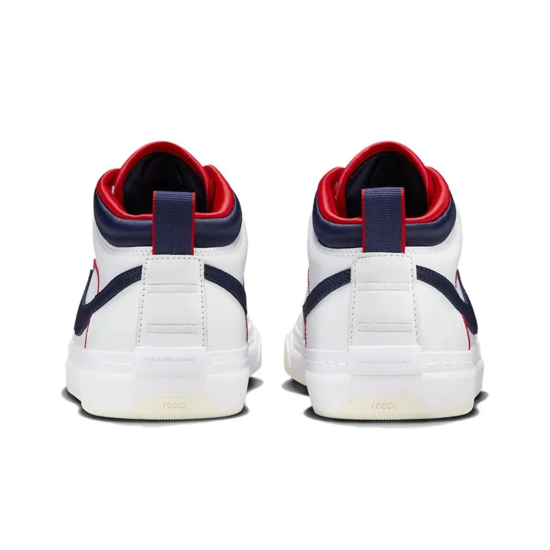 Nike Sb React Leo Prm White Midnight Navy-4
