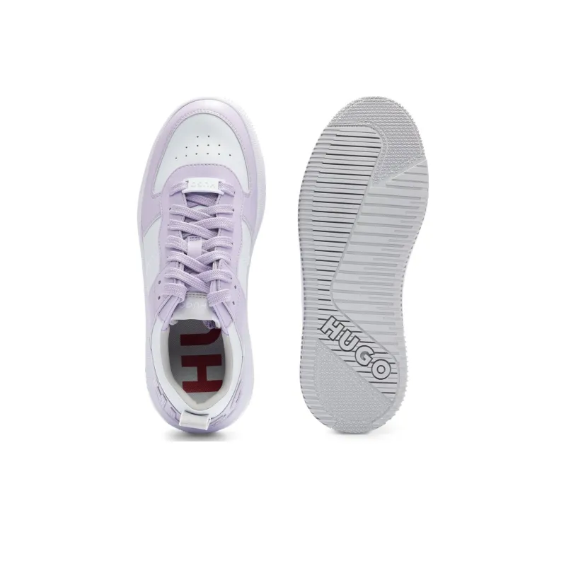 HUGO BOSS Wear-Resistant Low-Top Skateboard Shoes Women's Light Purple-4