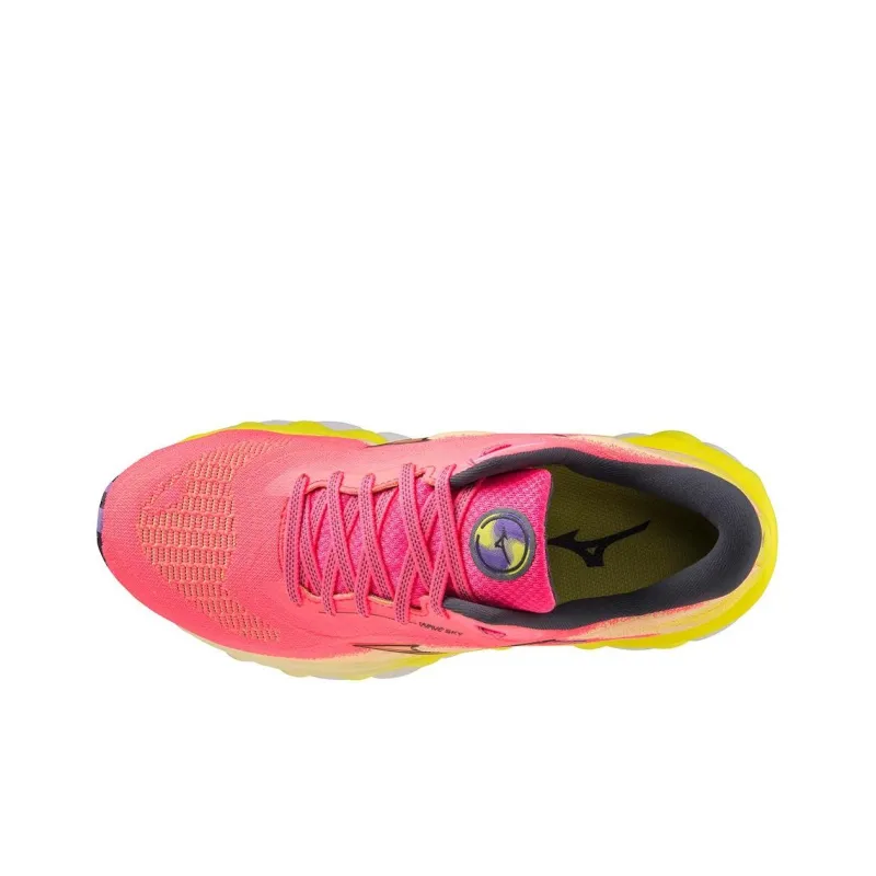Mizuno Women's Wave Sky 7 'High Vis Pink'-5