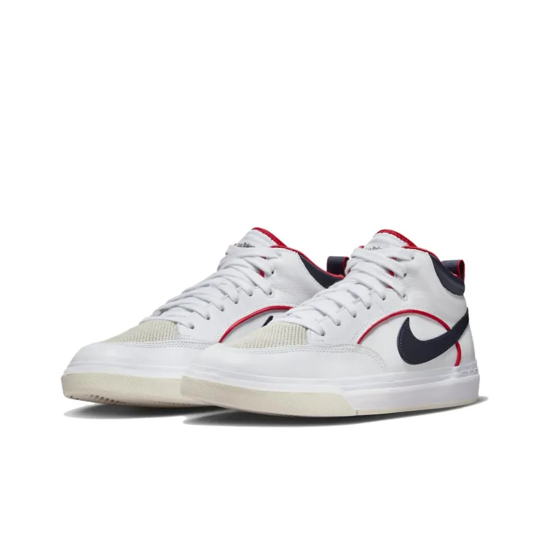 Nike Sb React Leo Prm White Midnight Navy-2