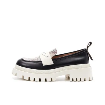 R'AZZURRO Loafers 6cm Women's Gray White Brown