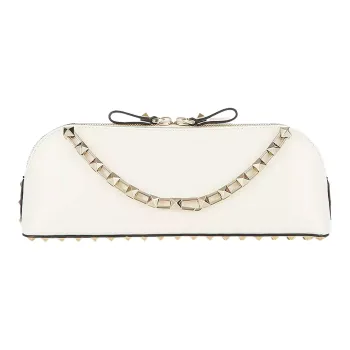 Valentino Leather Clutch Mini Women's White