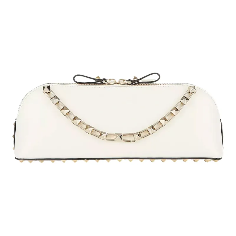 Valentino Leather Clutch Mini Women's White-0