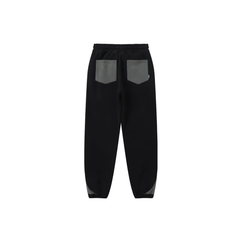 LAMLICKA Knitted Sweatpants Unisex Black-1
