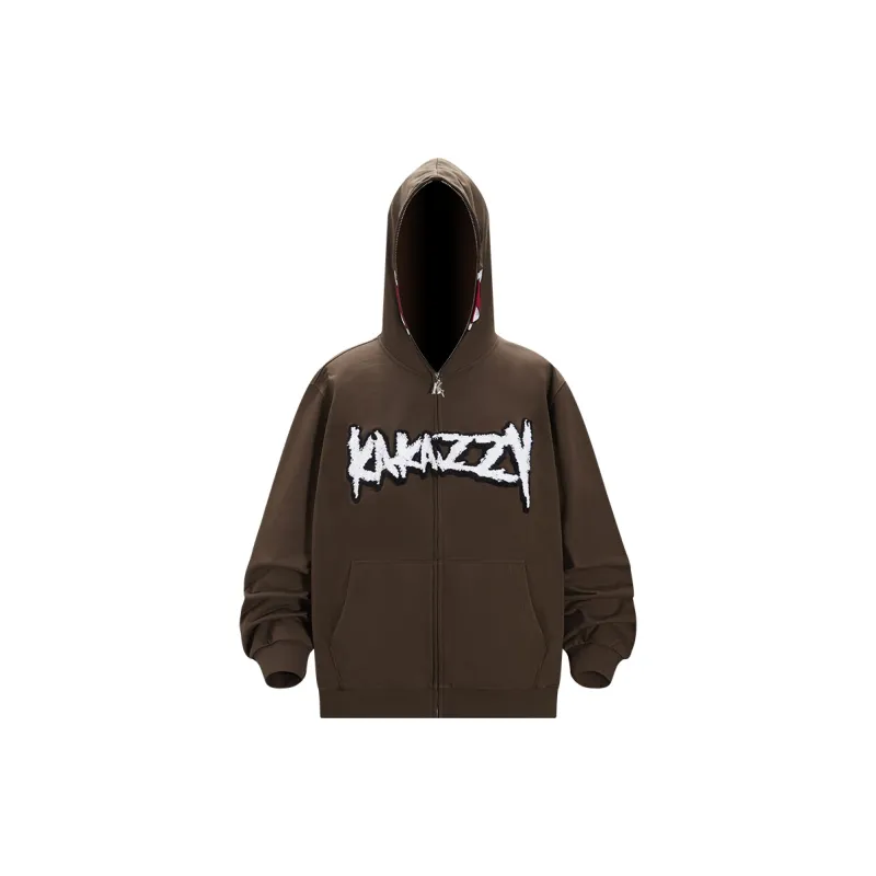 KAKAZZY Sweatshirts Unisex Brown-1
