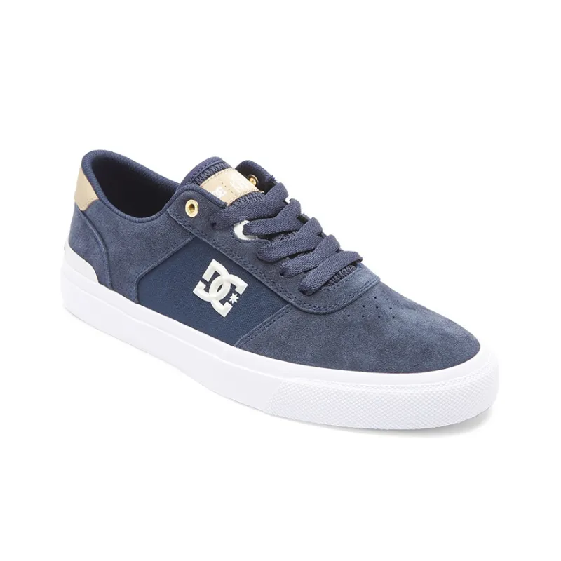 DC Shoes Slip Resistant Breathable Low Top Skateboard Shoes Men's Navy Blue-2