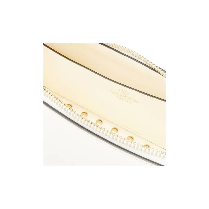 Valentino Leather Clutch Mini Women's White-3