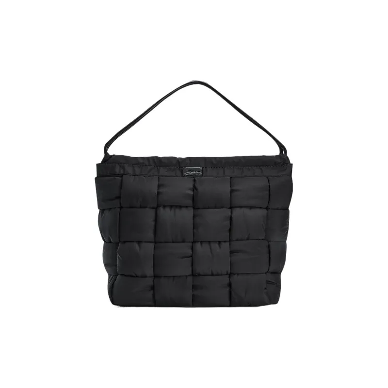 FILA FUSION Fabric Hobo Bag Tote Bag Shopping Bag Shoulder Bag Handbag Regular Unisex Black-0