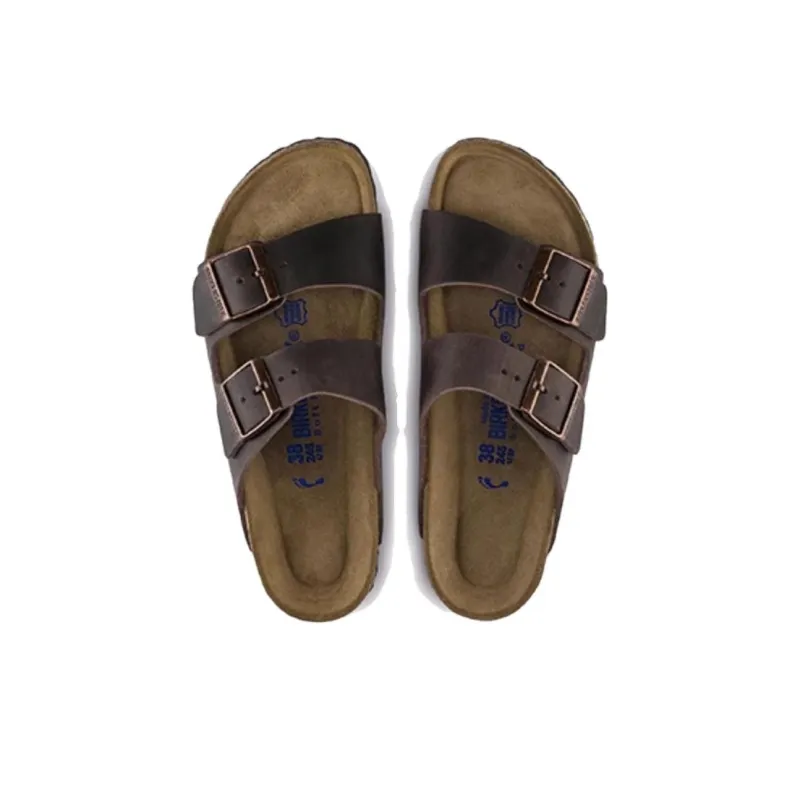 Birkenstock Arizona Soft Footbed Oiled Leather Narrow Fit 'Habana'-6
