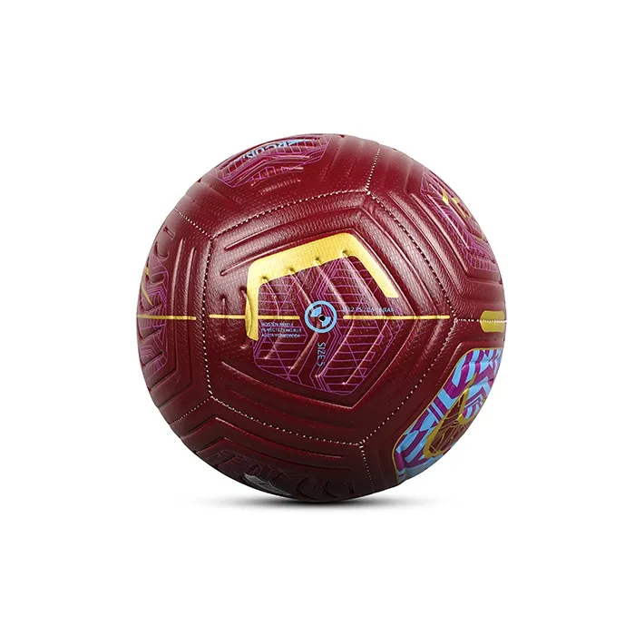Nike Size 5 Ball Soccer PU Machine Stitched Soccer Ball Unisex Red Yellow-2