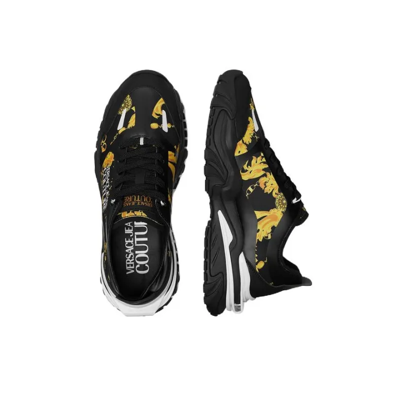 VERSACE JEANS Couture Chain Couture-print Sneakers-3