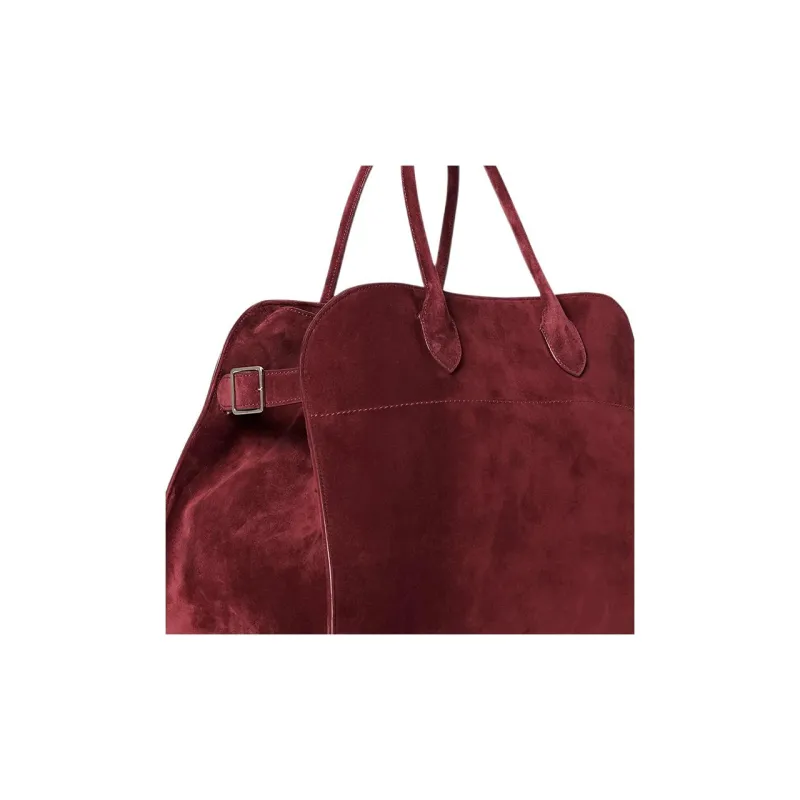 THE ROW Margau Soft Suede Tote Bag Shopping Bag Handbag Regular Women's Red-3