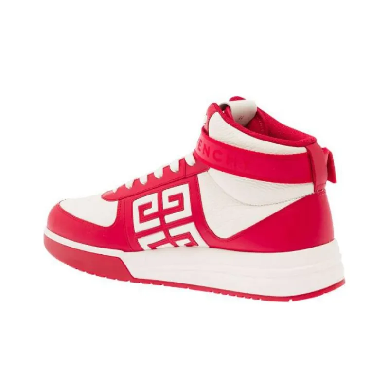 Givenchy G4 High Top Skateboard Shoes Men's Red-3