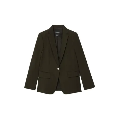 CLUB MONACO Business Suits Women's Olive Black