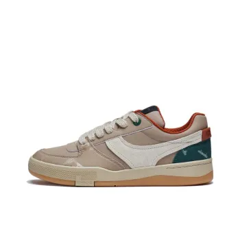 LiNing Zhengrong 92S Durable Cushioning Low-Top Skateboard Shoes Men's Light Brown Glaze