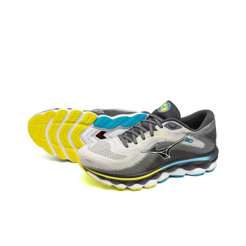 Mizuno Wave Sky 7 'Grey Blue Yellow'-6