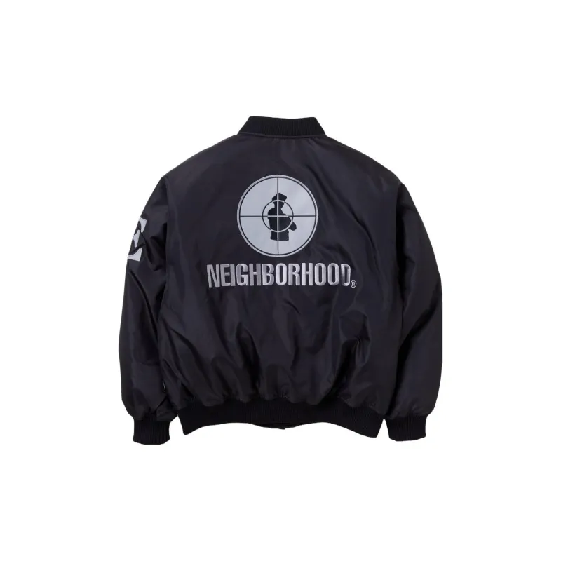 NEIGHBORHOOD X Public Enemy X Majestic Baseball Jacket-1