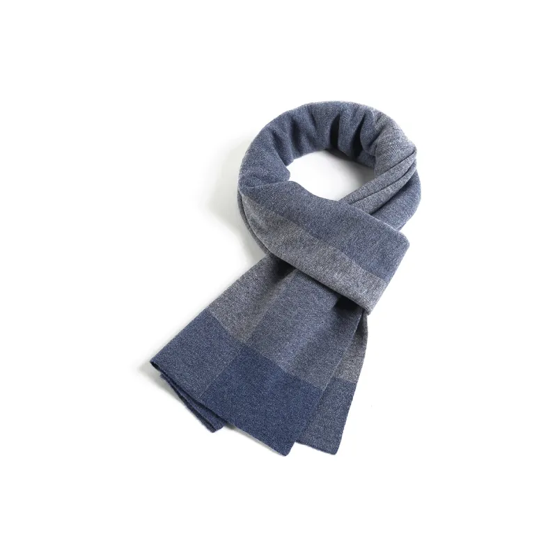 Jiu Ji Pure Wool Knit Scarves Men's-2