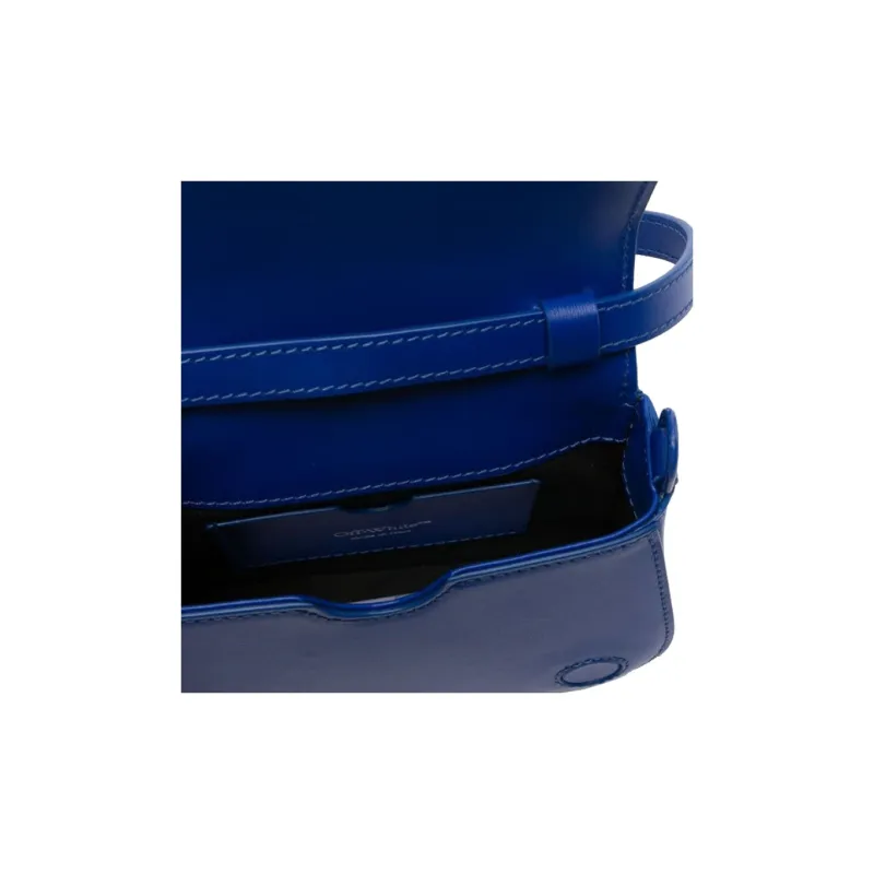 OFF WHITE Skeleton Binder Crossbody Blue-2