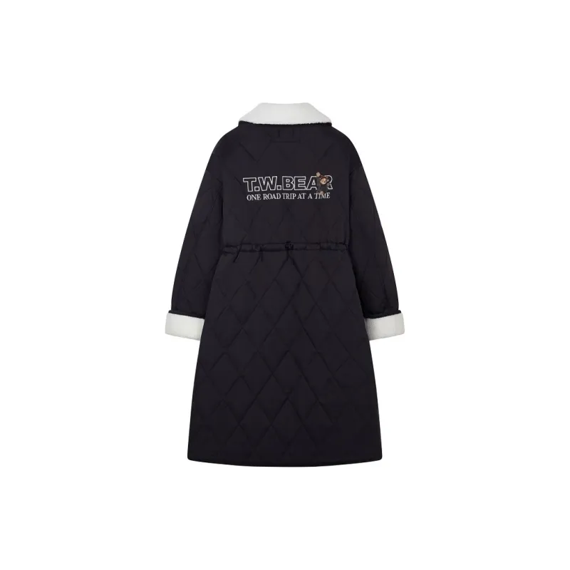 Teenie Weenie Puffer Jacket Women's Navy Blue-1