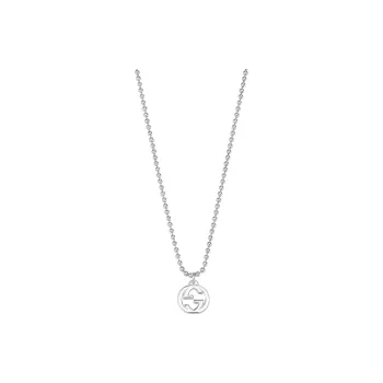 GUCCI 925 Sterling Silver Necklaces Unisex Silver