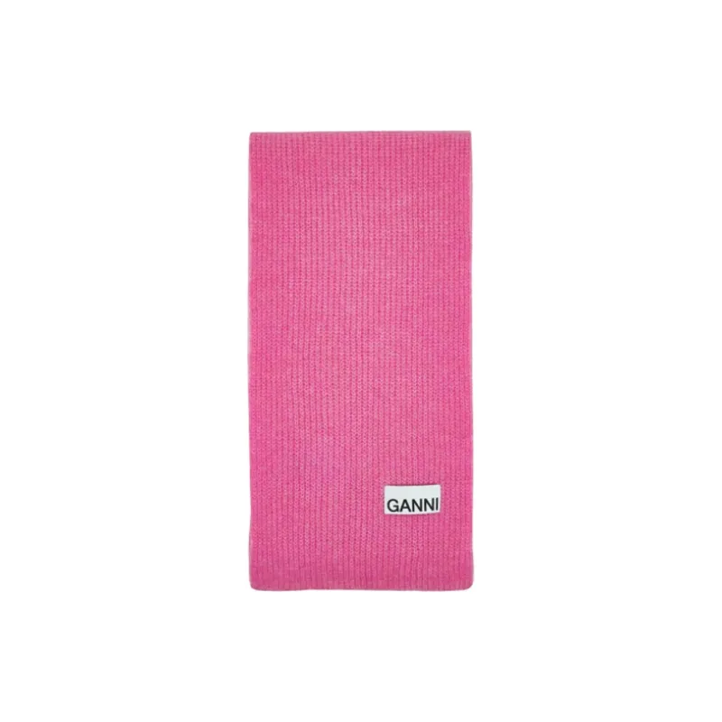 GANNI Soft Wool Scarf-0