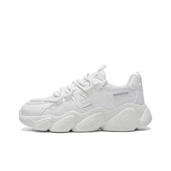 Warrior Paw Shoes Cushioned Anti Slip Wear Resistant Breathable Lightweight Low Top Chunky Sneakers Women's White