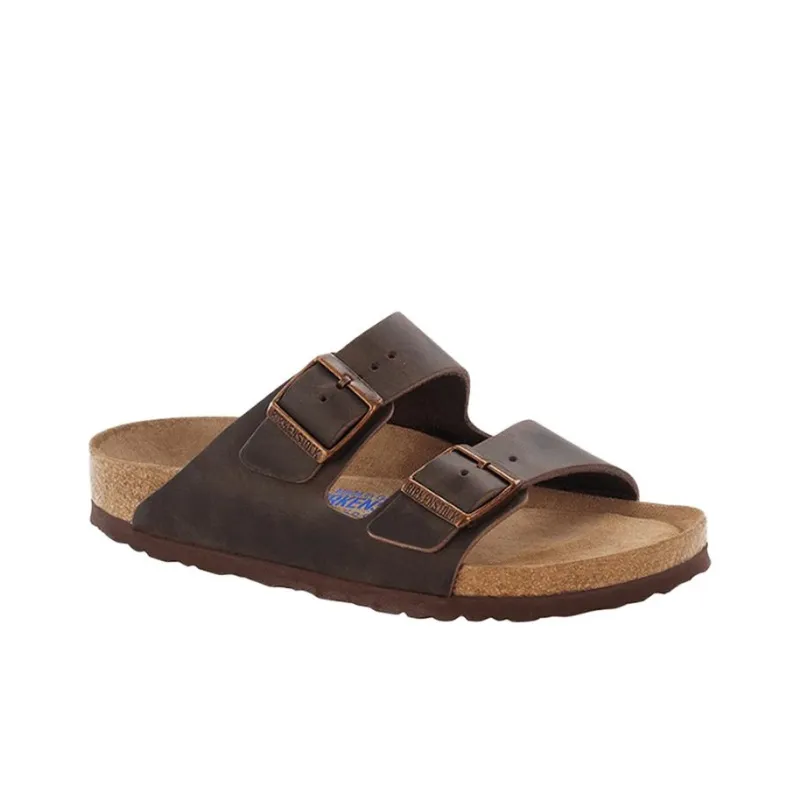 Birkenstock Arizona Soft Footbed Oiled Leather Narrow Fit 'Habana'-3