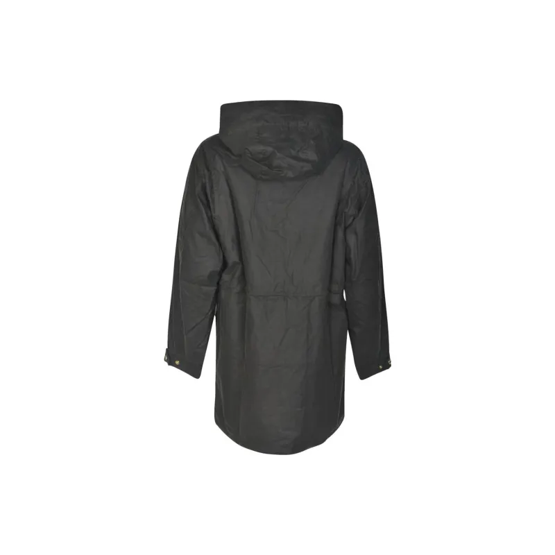 BARBOUR Funnel-Neck Drawstring Long-Sleeved Coat-1