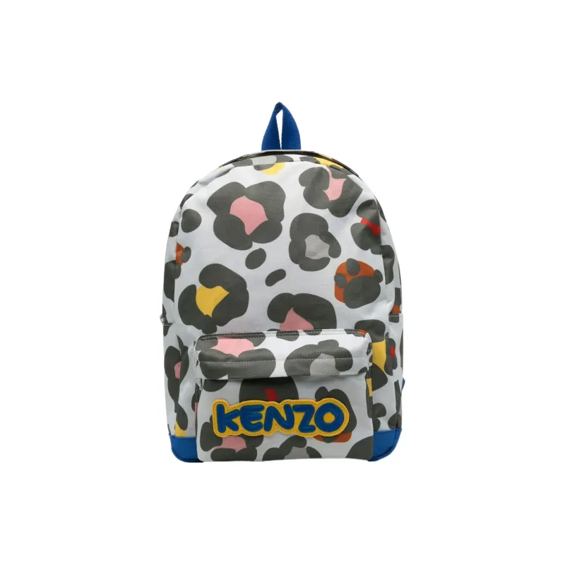 KENZO Kids Rucksack Leopard-print Backpack-0