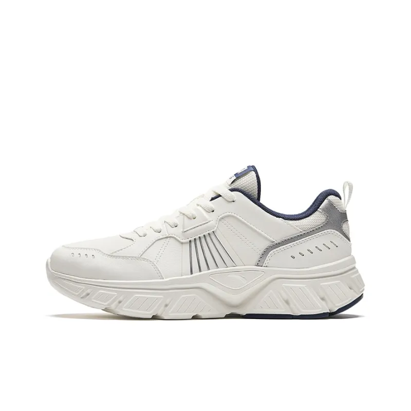 Anta Wear-Resistant Low-Top Running Shoes Men's White-0