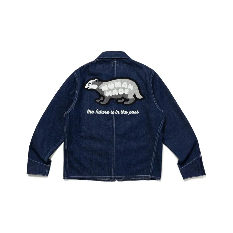 HUMAN MADE Denim Jacket Unisex Blue-1