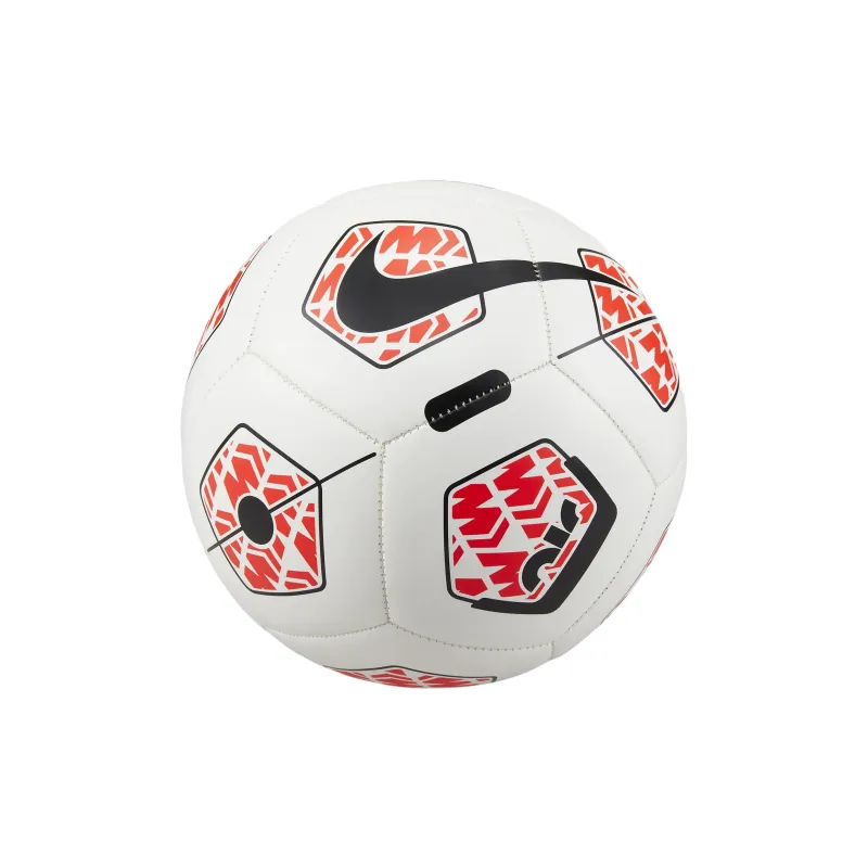 Nike Size 3, 4, 5 Balls Soccer PU Machine Stitched Soccer Ball Unisex White/Bright Deep Red/Black-1